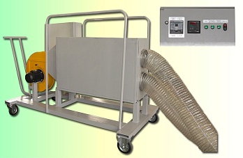 Электрокалориферная установка для сушки изоляции тяговых двигателей Электрокалориферная установка для сушки изоляции тяговых двигателей