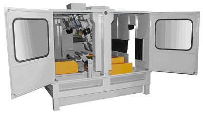 Установка для механической очистки колёсной пары                      